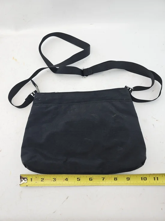 Baggallini Black Crossbody Bag with Silver Hardware - Picture 4 of 6